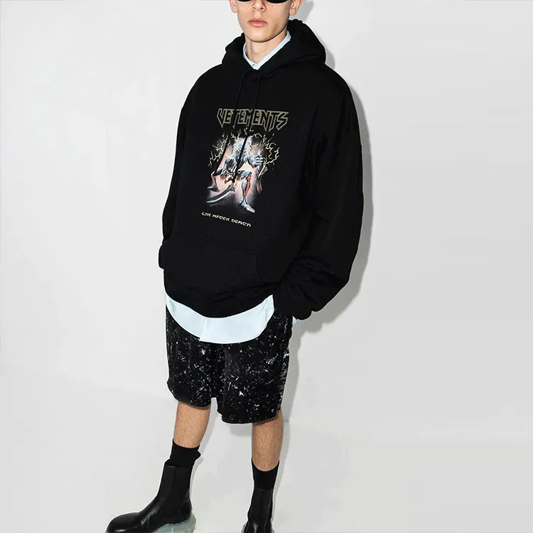 Vetements Electric Logo Heavy Metal Hoodie-1