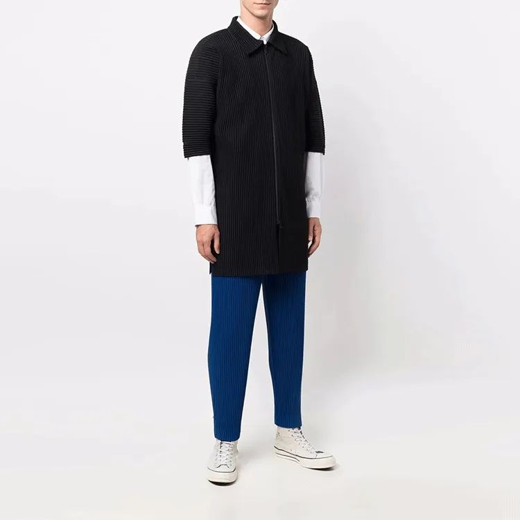 Homme Plissé Issey Miyake Shirts Men Black-3