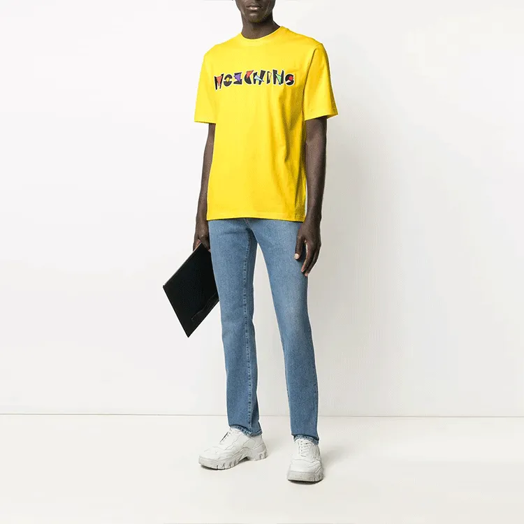 MOSCHINO T Shirts Men Yellow-1