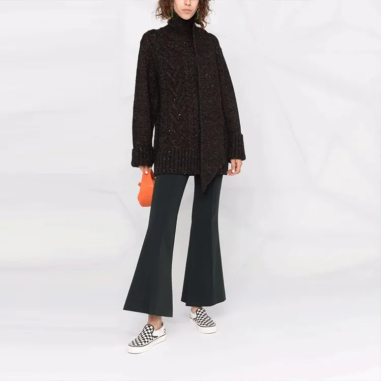GANNI FW21 Loose Fit Sweater Women's Black-1