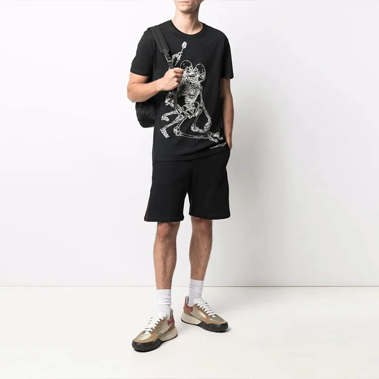 Alexander McQueen Logo Printed Sweat Shorts-1