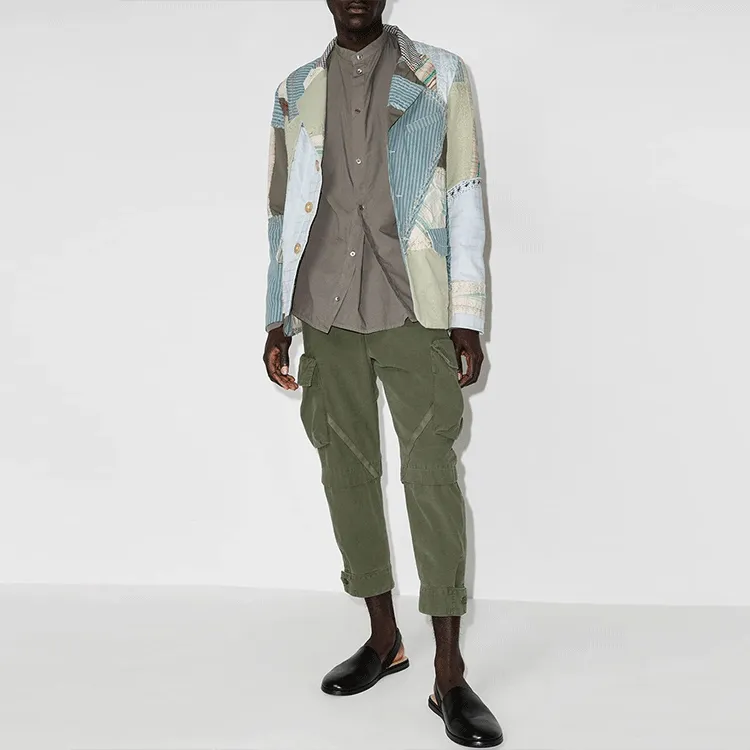 GREG LAUREN Casual Pants Men Green-2