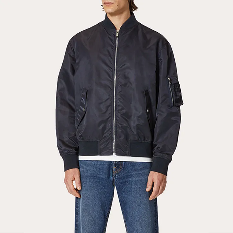 Valentino Logo Printed Zipped Bomber Jacket-3