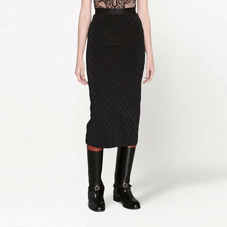 GUCCI Gg Tulle Pencil Skirt-2