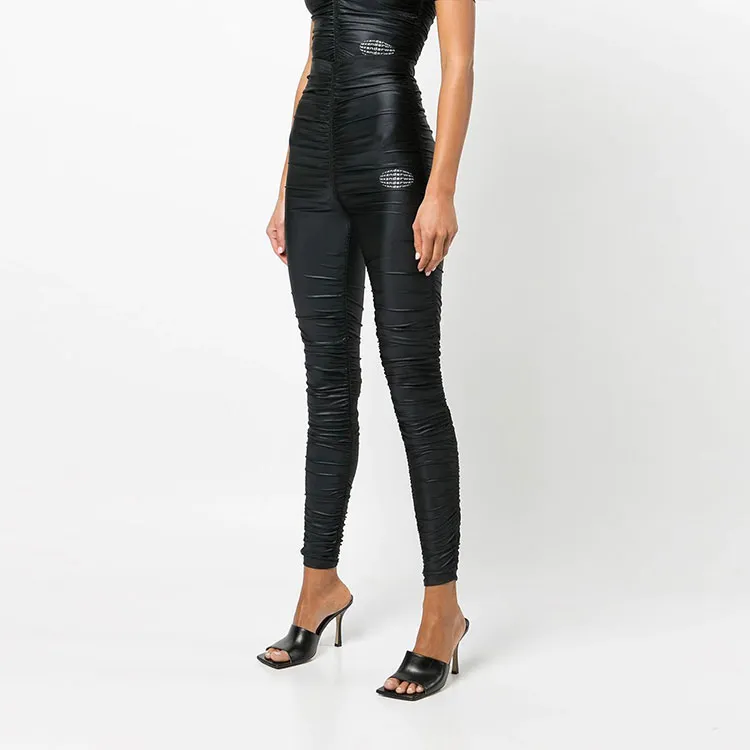 Alexander Wang Ruched High rise Cycle Shorts-3