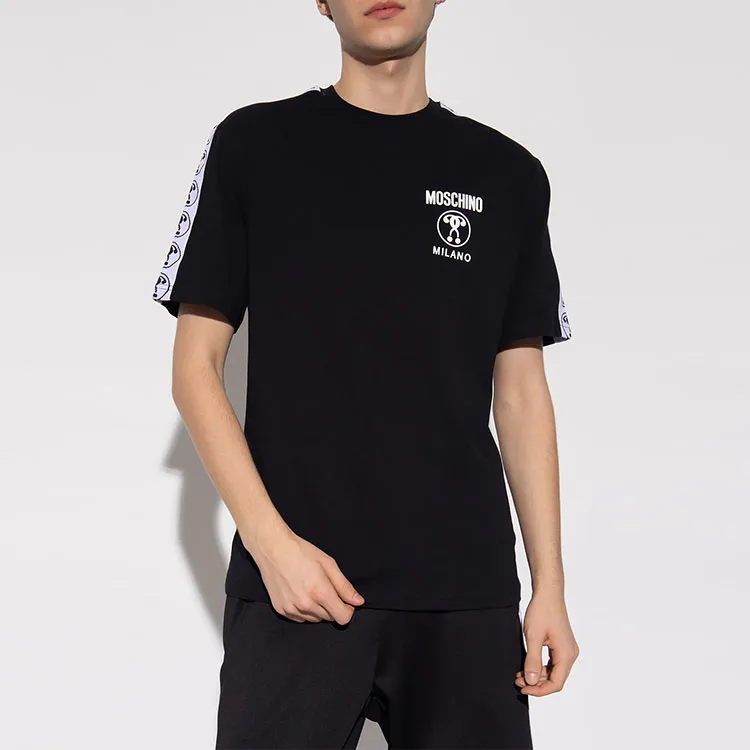 MOSCHINO Logo Tape Crewneck T Shirt-3