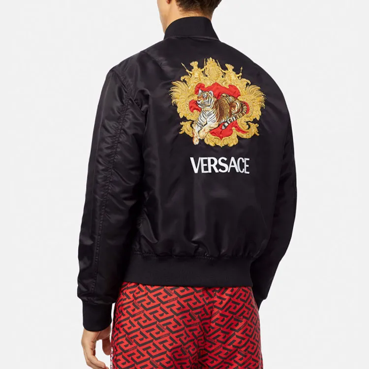 VERSACE Jackets Men Black-3