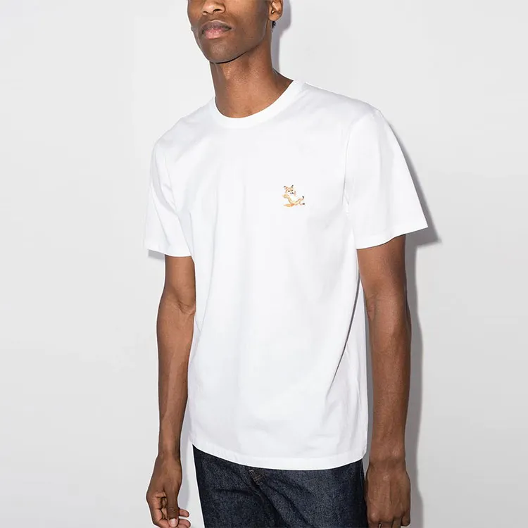 Maison Kitsune Chillax Fox Logo detail T shirt-2