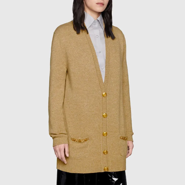 GUCCI Cashmere Knitted Cardigan-2