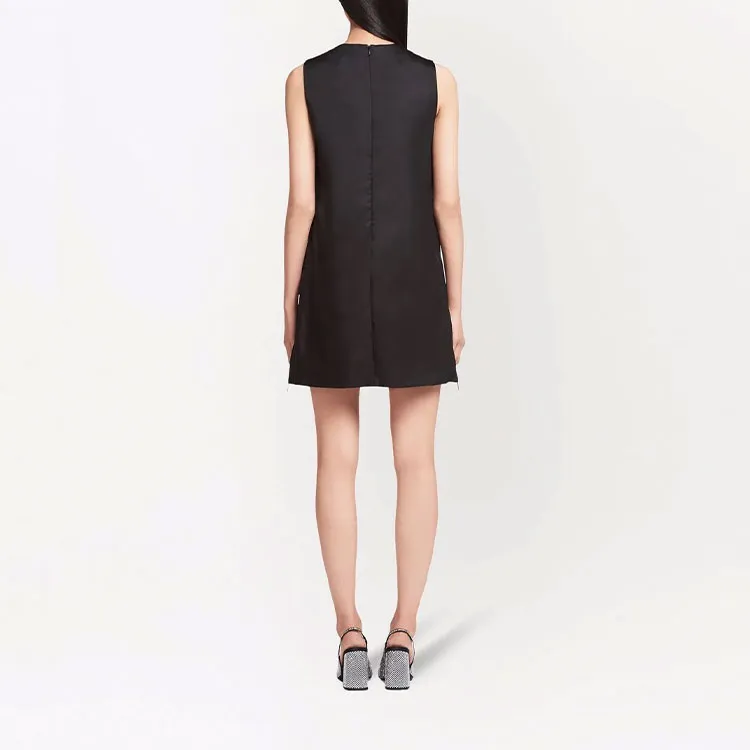 PRADA Sleeveless Dress Women's Black-3