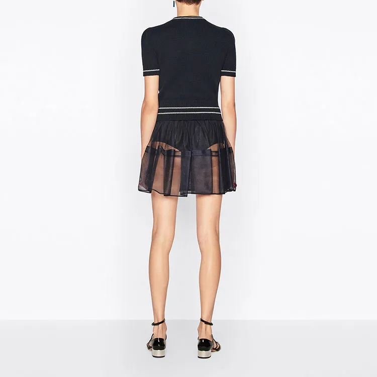 DIOR SS22 Cashmere Sweater Women's Blue-4