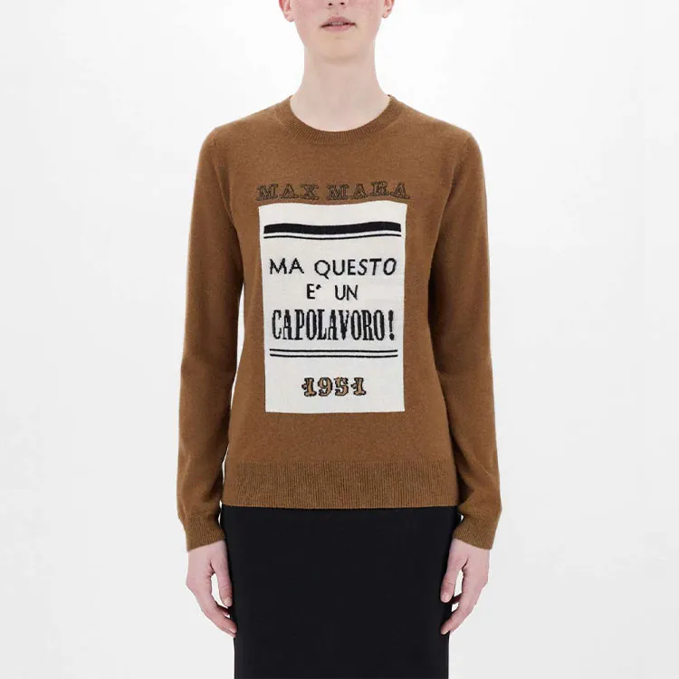 MaxMara Loose Fit Sweater Women's Tobacco-2