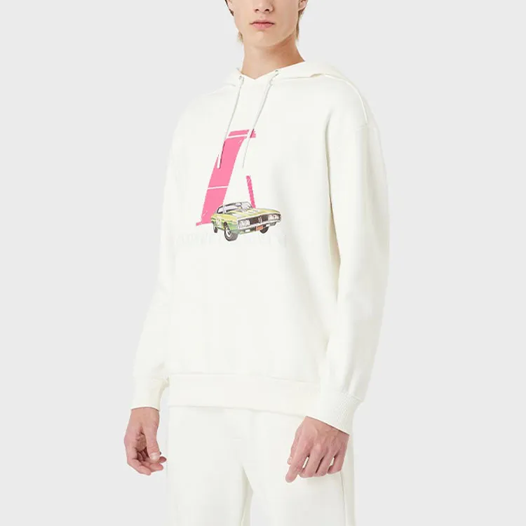 EMPORIO ARMANI Car Logo-print Hoodie-2