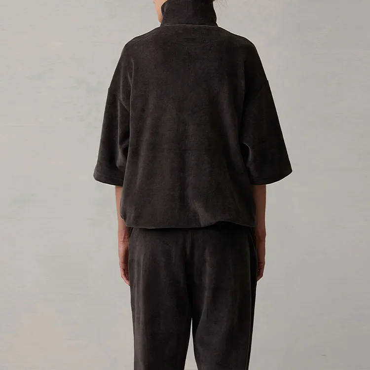 Fear Of God Essentials Women's Velour Mockneck Iron-2
