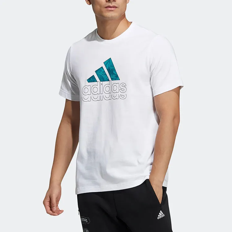 Adidas T Shirts Men White-1