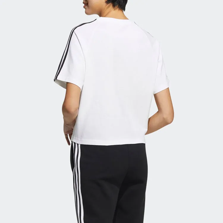 Adidas Neo Raglan Sleeve T Shirt Women's White-2