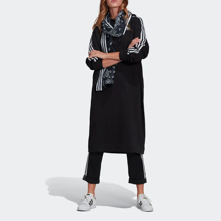 Adidas Long Sleeved Dresses Women's Black-1
