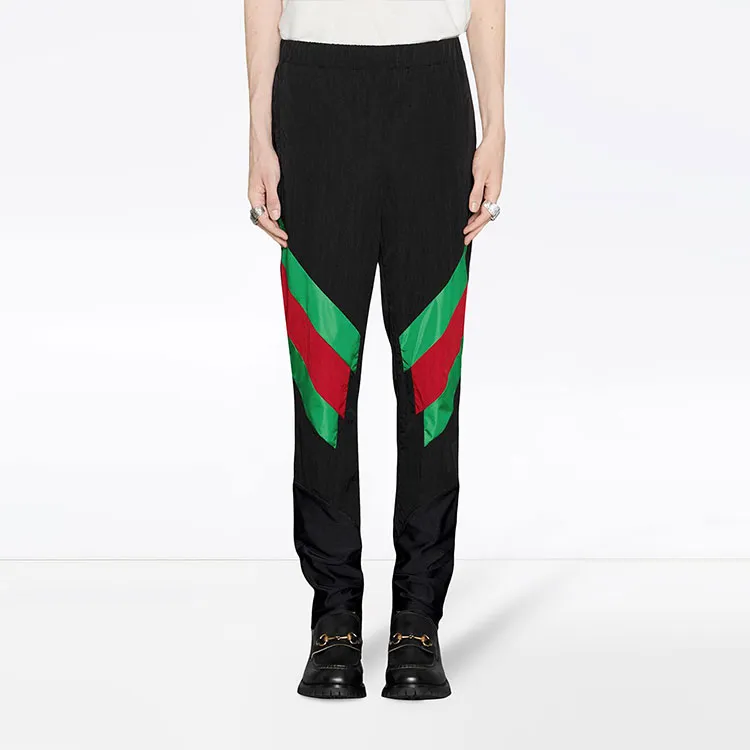 GUCCI Nylon Legging With Web Intarsia-2