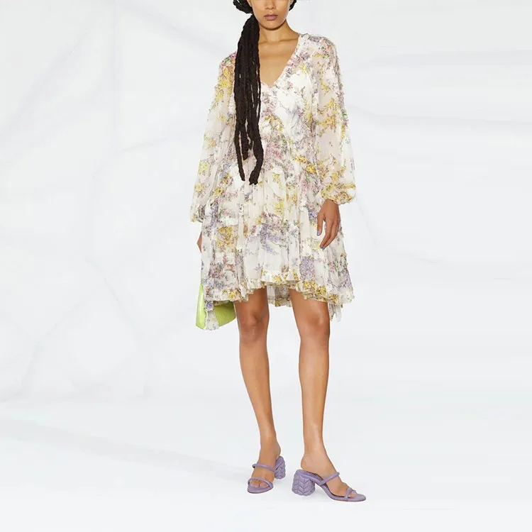 Zimmermann Long Sleeved Dresses Women's White-1