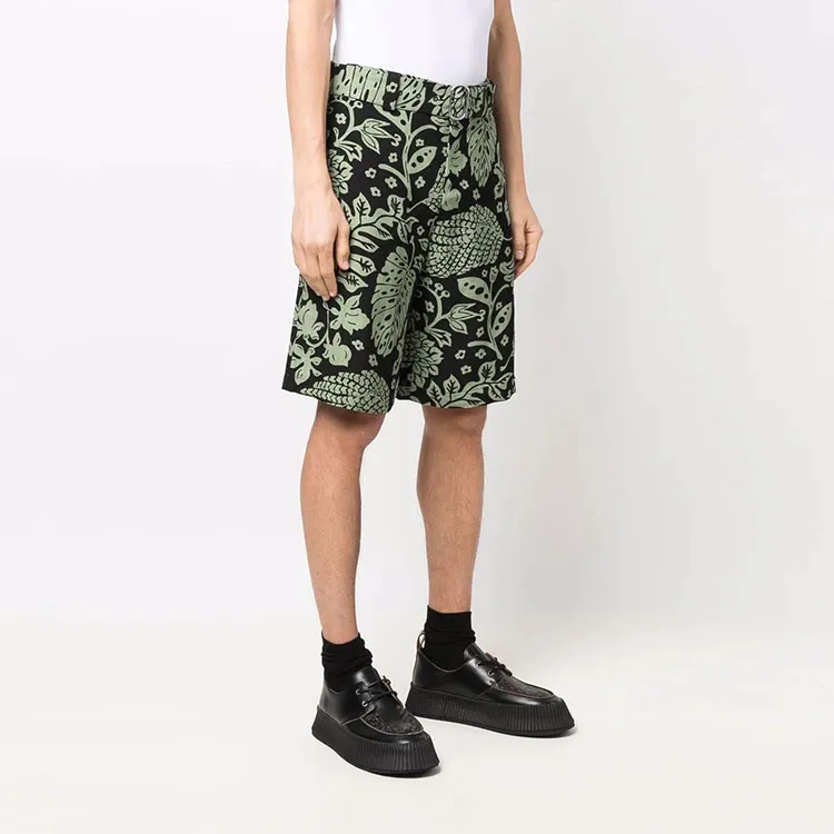 JIL SANDER Casual Shorts Men Green-3