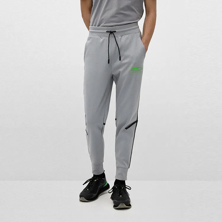 HUGO BOSS Knitted Sweatpants Men Gray-2