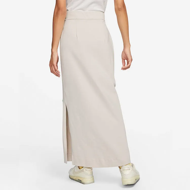 Nike Casual Long Skirts Women's Beige-2