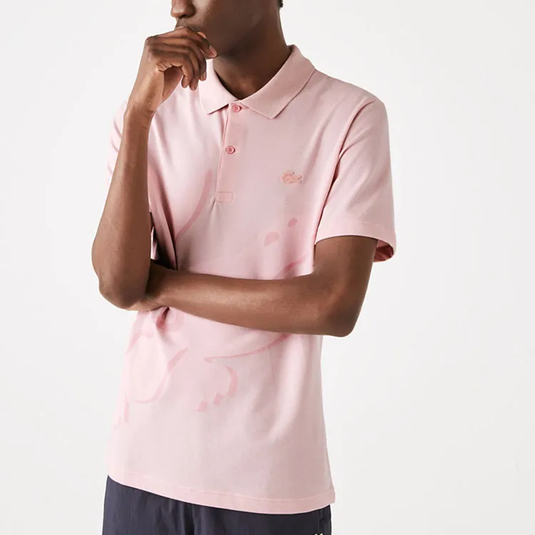 LACOSTE Polo Shirts Men Pink-3