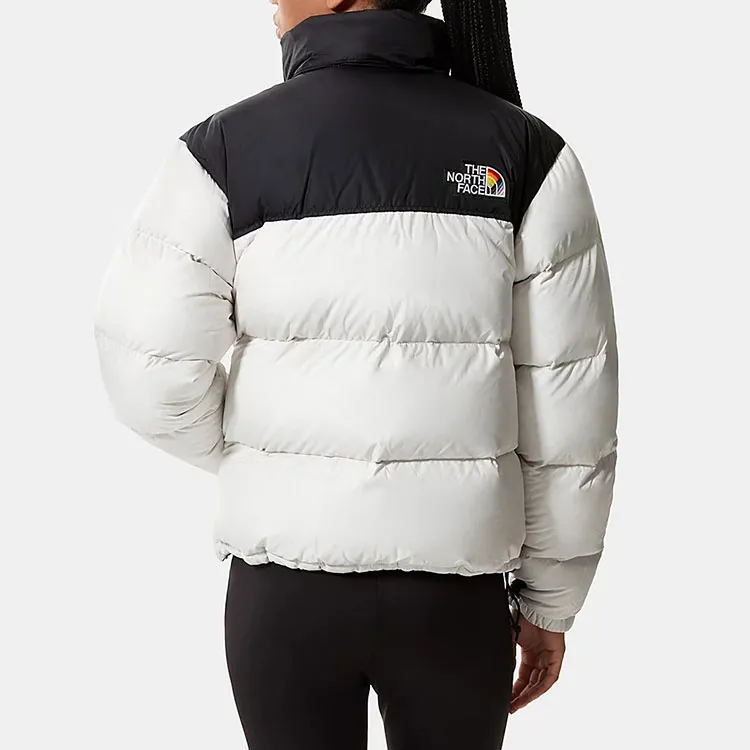 THE NORTH FACE 1996 Retro Nuptse 700 Fill Packable Pride Jacket 26'' Length Jacket White-3