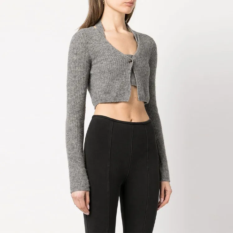 Alexander Wang Crop Tops Women's Gray-3