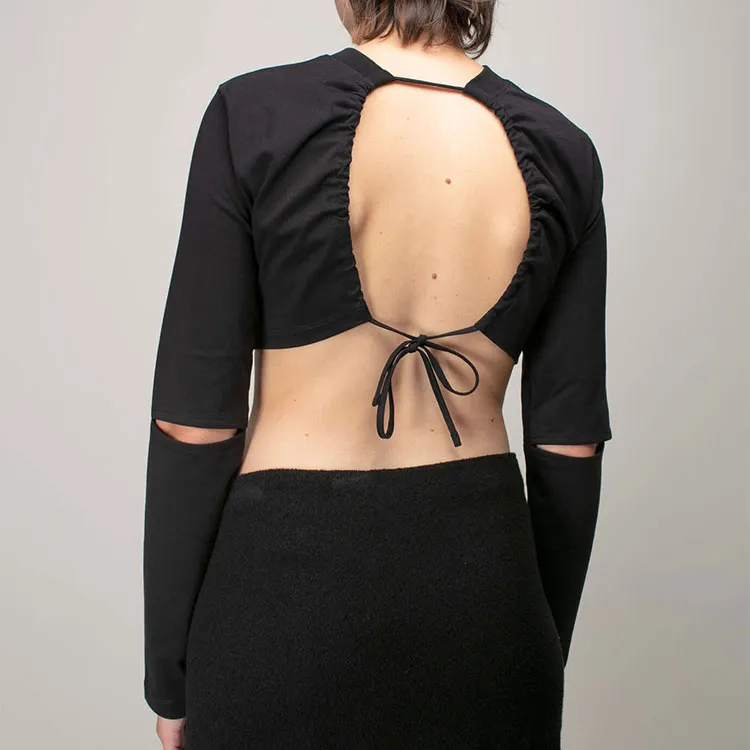 Jacquemus Crop Tops Women's Black-3