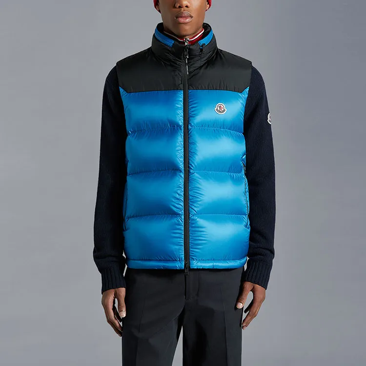 Moncler Vests Men Bright Blue-2