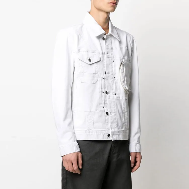DIESEL Denim Jackets Men White-3
