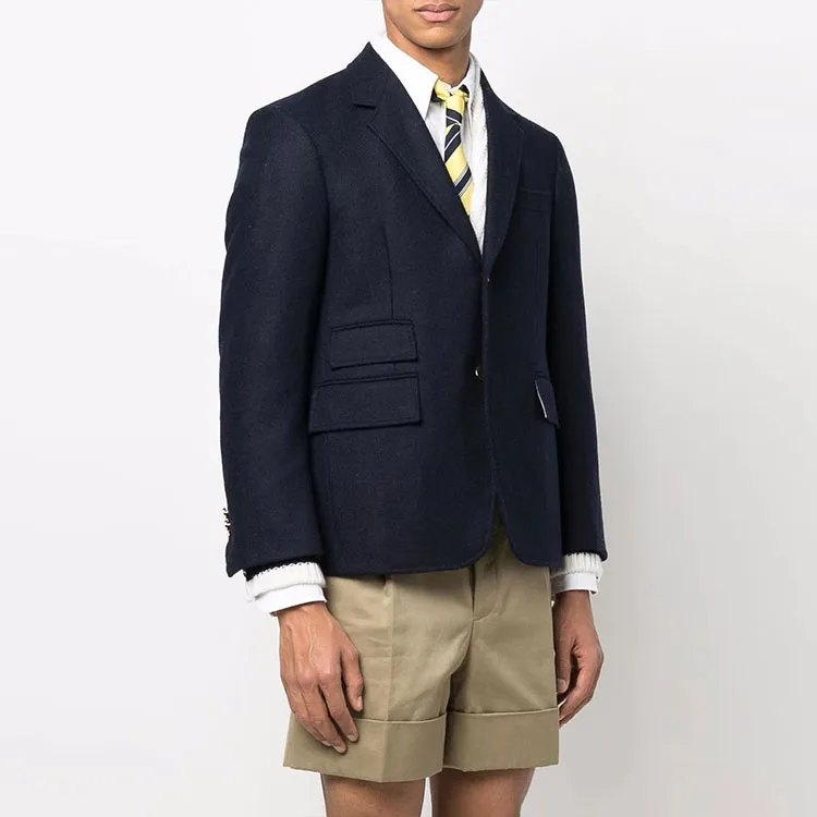 THOM BROWNE Single breasted Wool Blazer-2
