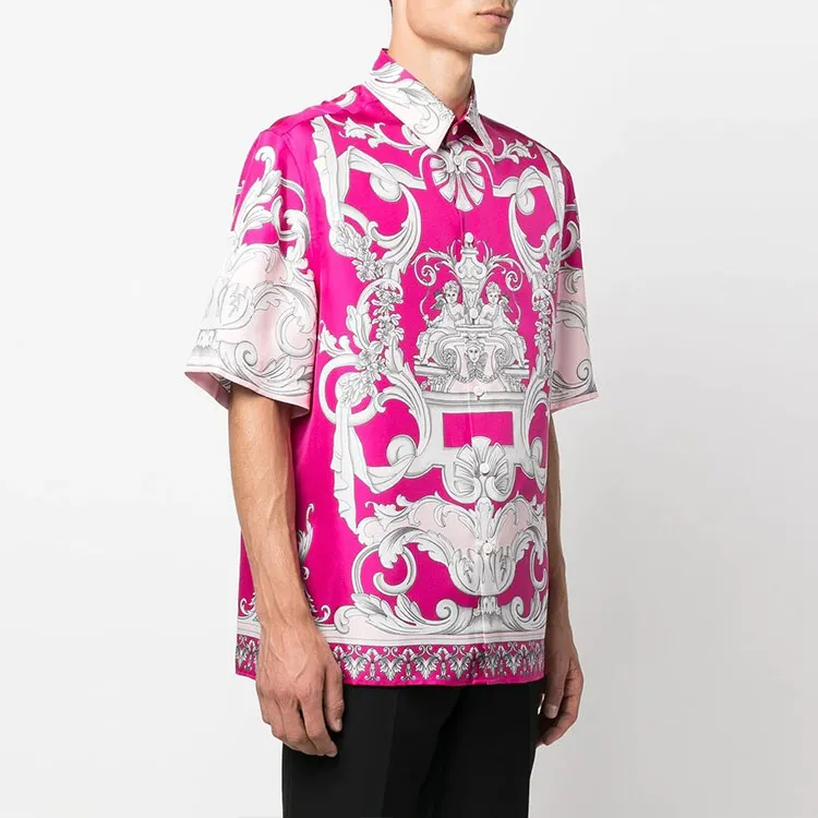 VERSACE Shirts Men Pink-3