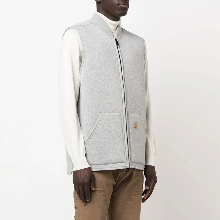 Carhartt WIP Logo patch Zip up Gilet-3