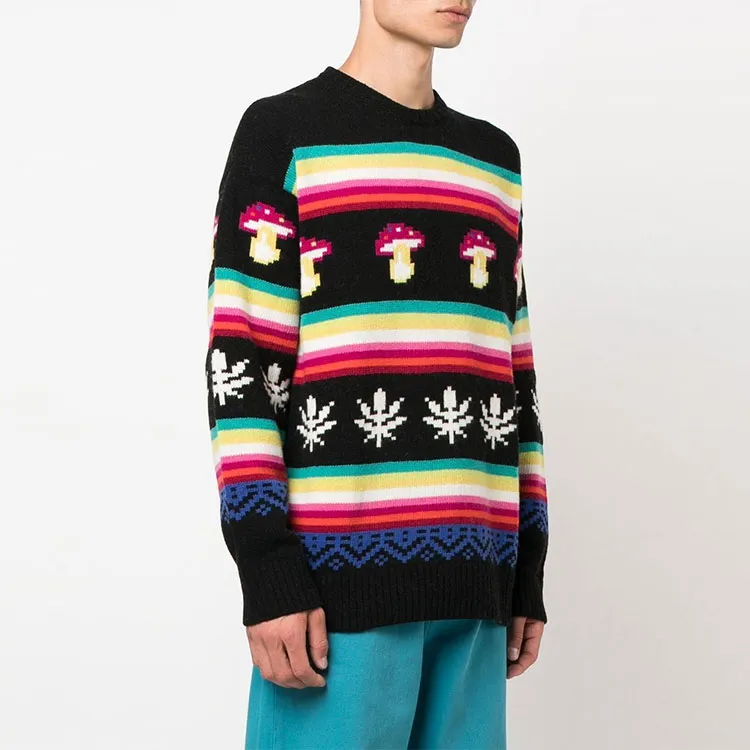 MSGM Patterned Jacquard Knitted Jumper-3