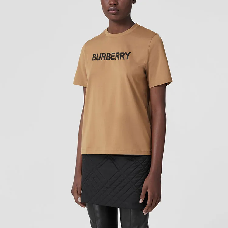 Burberry Logo Printed Crewneck T-Shirt-4
