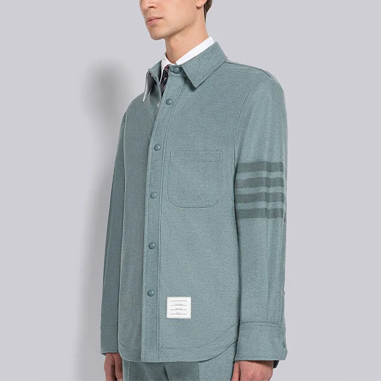 THOM BROWNE 4 Bar Shirt Jacket-2
