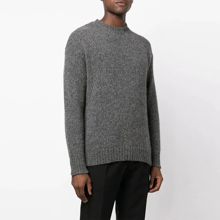 ROBERTO COLLINA Cashmere Sweaters Men Gray-2