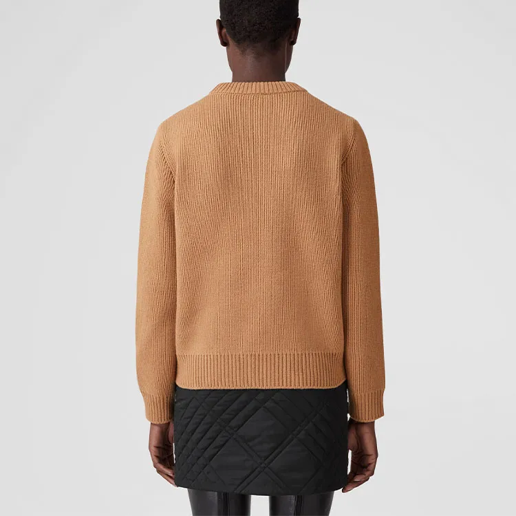 Burberry Cashmere Sweaters Women's Coffee-2