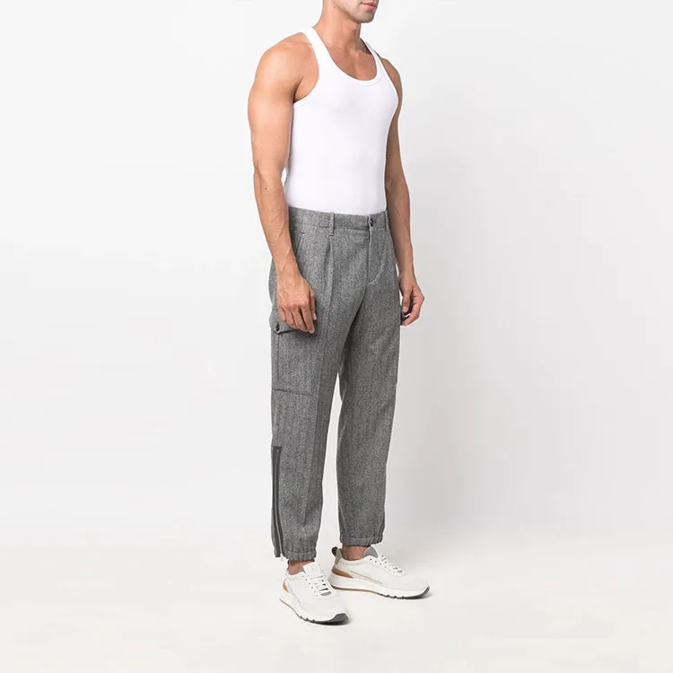 Brunello Cucinelli Pleat Detailed Zipped-Ankle Trousers-2