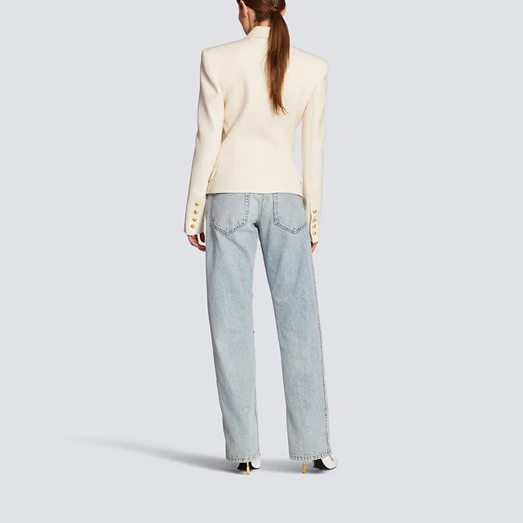 BALMAIN Business Suits Women's Beige-2