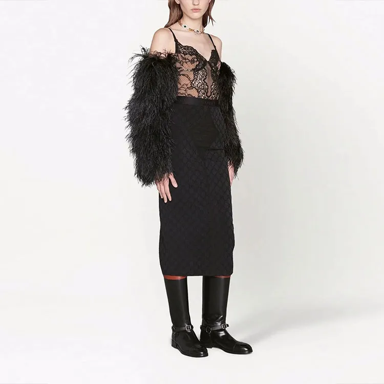 GUCCI Gg Tulle Pencil Skirt-1