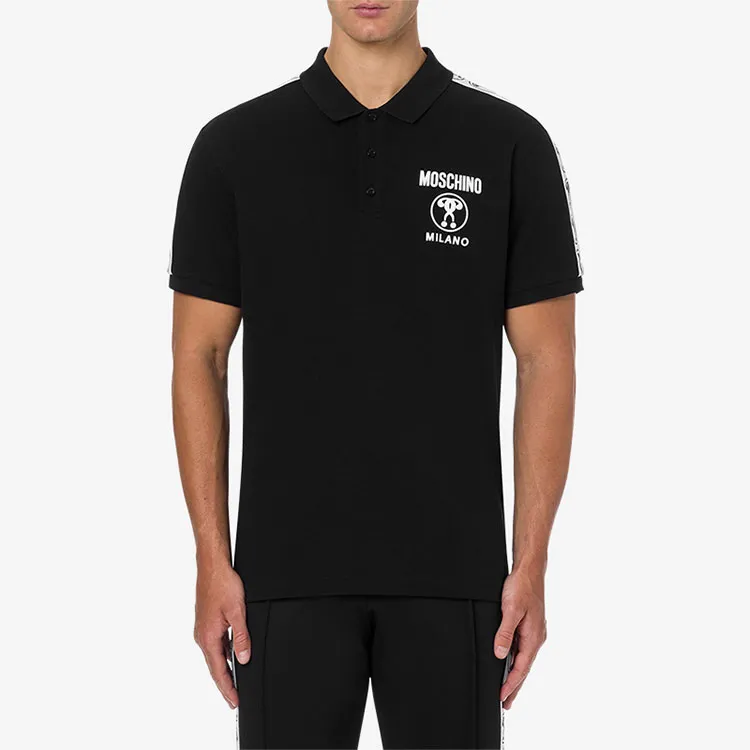 MOSCHINO Double Question Mark Short sleeve Polo Shirt-1