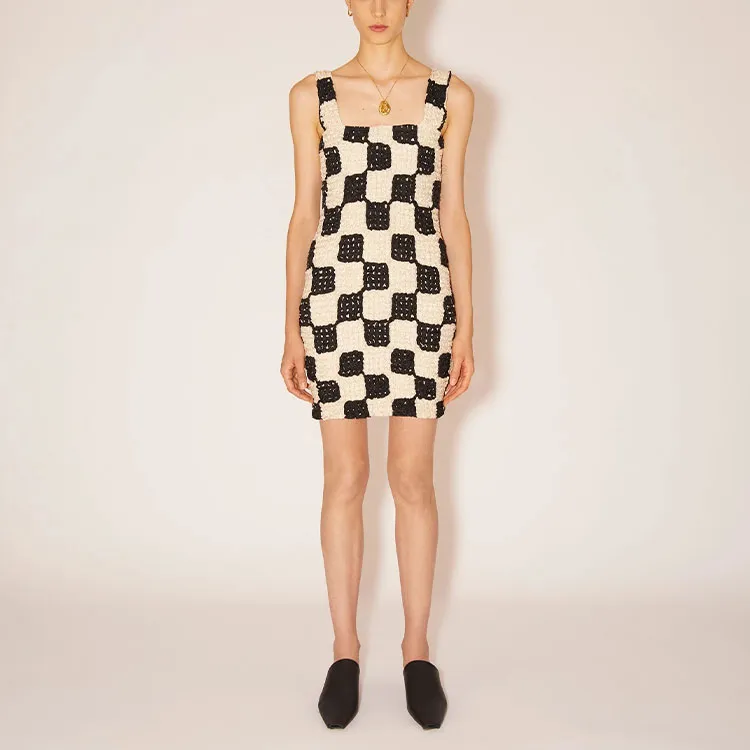 NANUSHKA Sleeveless Dresses Women's Black/White-1