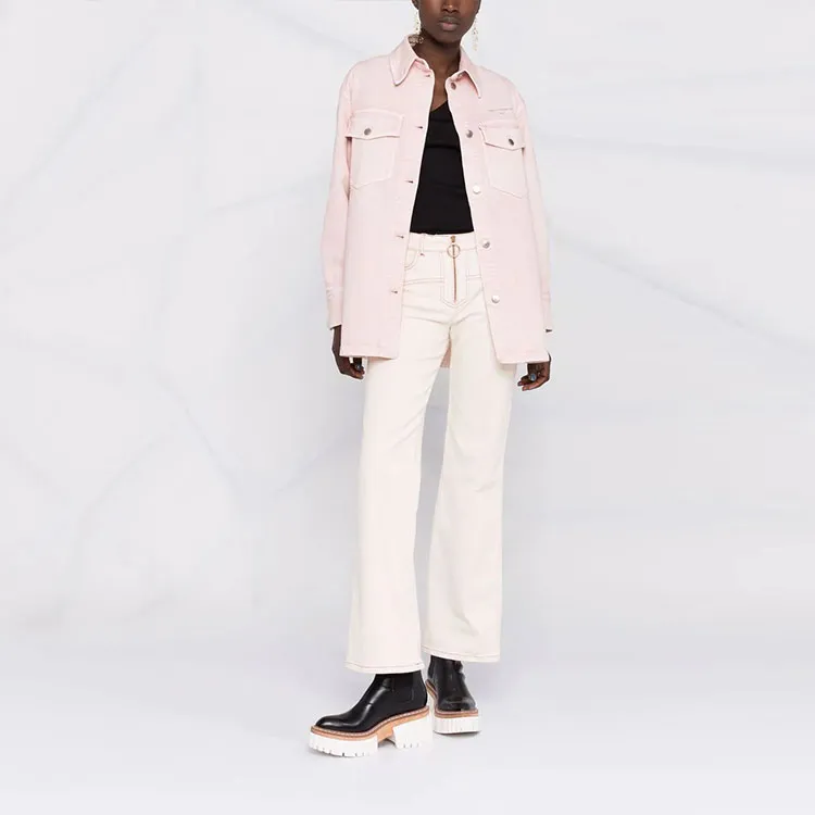 Stella McCartney Denim Jackets Women's Pink-1