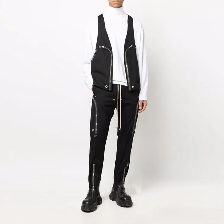 RICK OWENS Drawstring Zipped Trousers-1