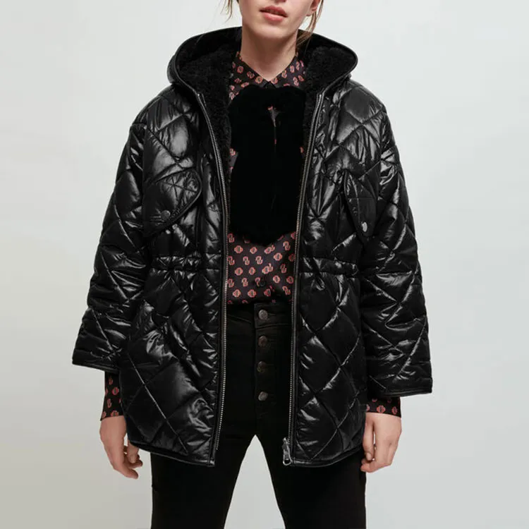 Maje SS22 Puffer Jacket Women's Black-2