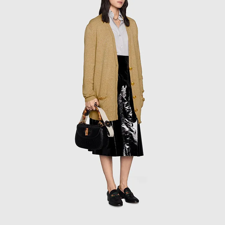 GUCCI Cashmere Knitted Cardigan-1