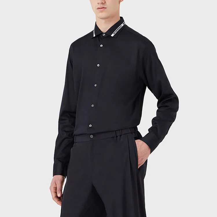 EMPORIO ARMANI SS22 Shirt Men's Navy Blue-1